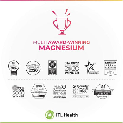 MAG365 Magnesium | ITL Health | B6, D3, D3, K2 K2 | 180g Powder