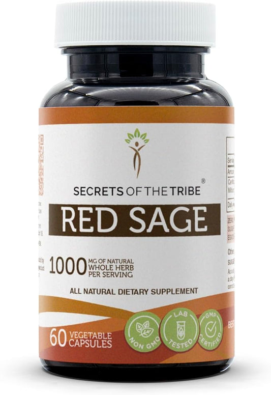 Secrets of the Tribe Red Sage 60 Capsules, 1000 mg, (60 Capsules)