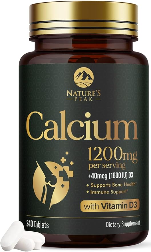 Calcium 1200 mg with Vitamin D3, 240 Tablets