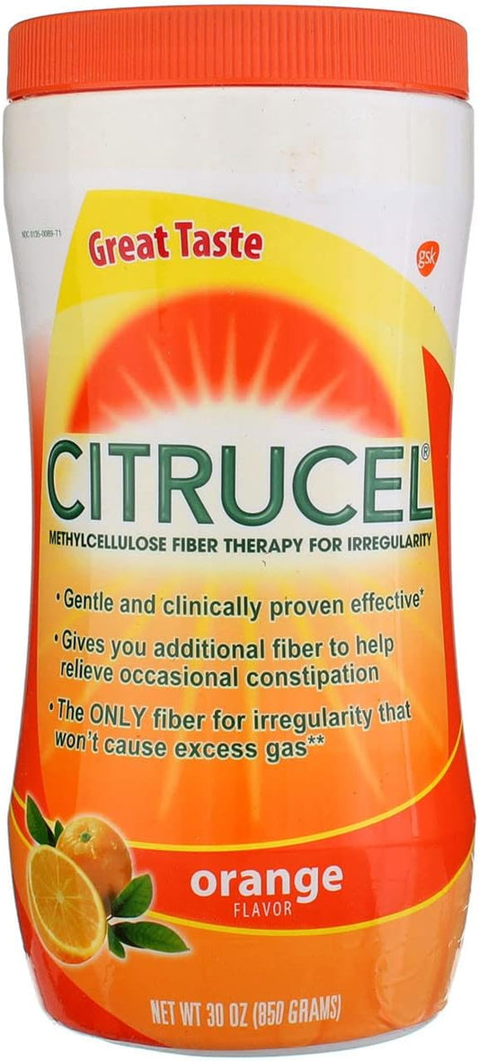 Citrucel Powder Orange Flavor Fiber Therapy 30 ounce 3)