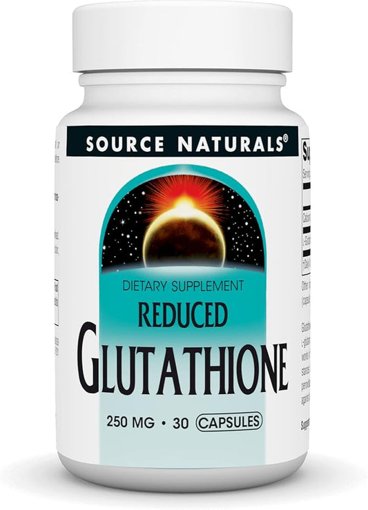 Source Naturals Glutathione, Supplement for Liver 250mg - 30 Capsules