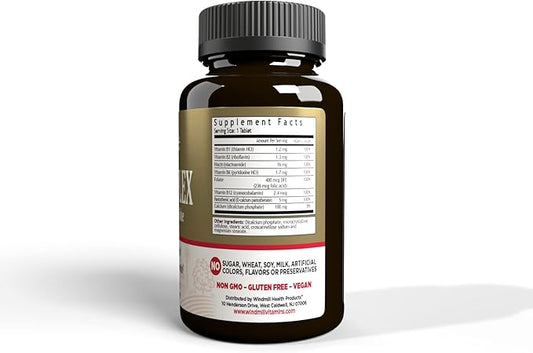 Windmill Natural Vitamins B Complex (100% 100 Tablets, 100 Servings
