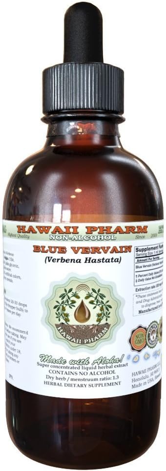 Hawaii Pharm Blue Vervain Alcohol-FREE Liquid 2 oz