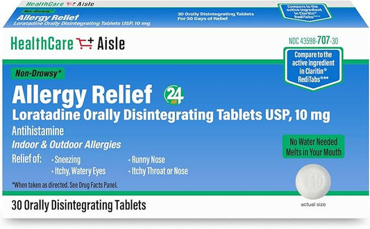 HealthCareAisle Allergy Relief 10 mg 30 Tablets 24-Hour Allergy