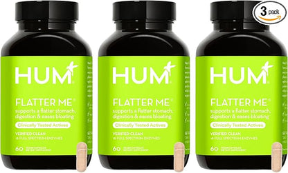 HUM Flatter Me Supplement for Daily Bloating 18 Full (90-Day Supply)