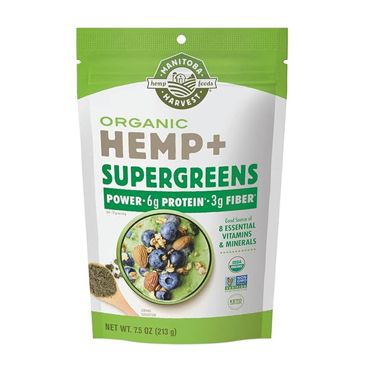 Manitoba Harvest Organic Hemp + Supergreens 7.5 Ounces 1)
