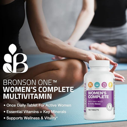 Bronson ONE Daily Women’s Complete Multivitamin 180 Tablets