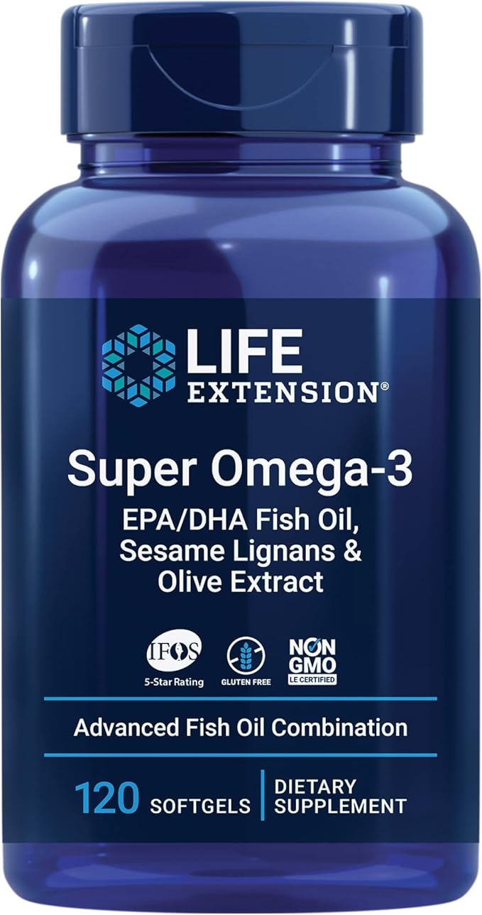 Life Extension Super Ubiquinol Coq10, 100 60 Softgels Omega-3 Epa/dha 120 Softgels