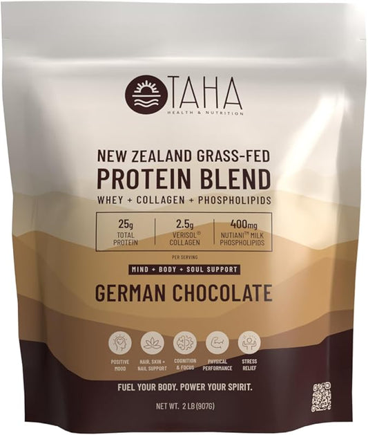 Taha Health & Nutrition Mind+Body+Soul Protein Blend 25g of 400mg Milk