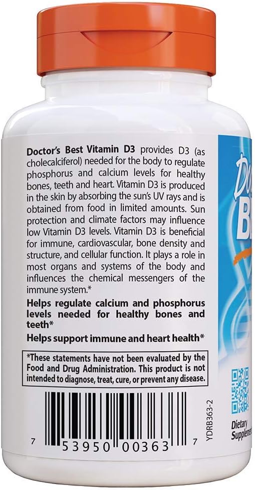 Doctor'S Best Vitamin D3, Capsule 5, 000 Iu 720 Count 1)