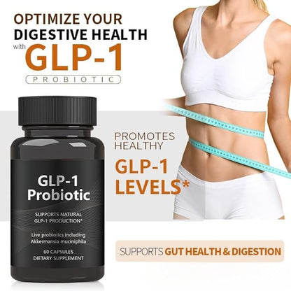 30 PCS G•L•P-1 Probiotic,G•L•P-1 Probiotics for Women & Men,Curbs App & Promotes Feeling of Fullness,Delayed Release,for Men & Women (30 Capsules-1Pack)