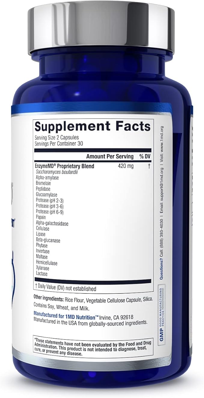 1MD Nutrition EnzymeMD 18 Plant-Based 120 Capsules (2-Pack)