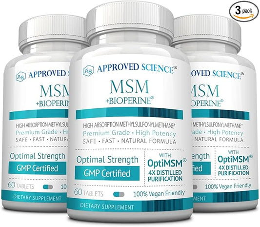 Approved Science MSM 2000 mg 180 Tablets