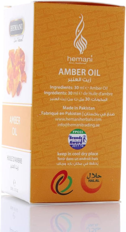 Hemani Amber Oil 30mL (1 FL OZ)