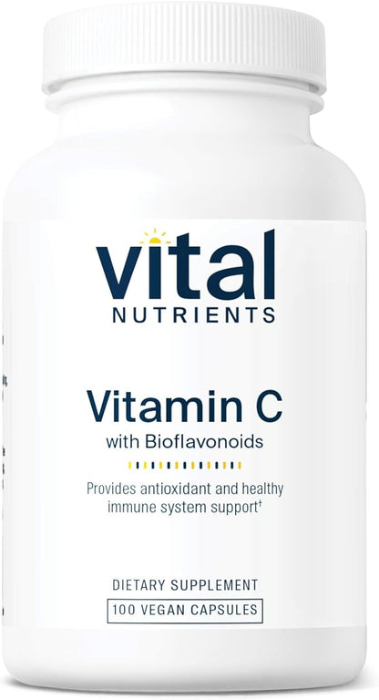 Vital Nutrients Vitamin C with Bioflavonoids 1000mg Vitamin 500mg Citrus 100 Capsules