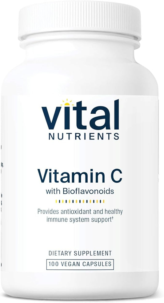 Vital Nutrients Vitamin C with Bioflavonoids 1000mg Vitamin 500mg Citrus 100 Capsules