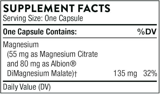 THORNE Magnesium CitraMate 90 Capsules