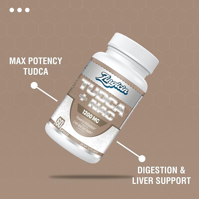 TUDCA with NAC Supplement 1200mg 180 Capsules,Powerful