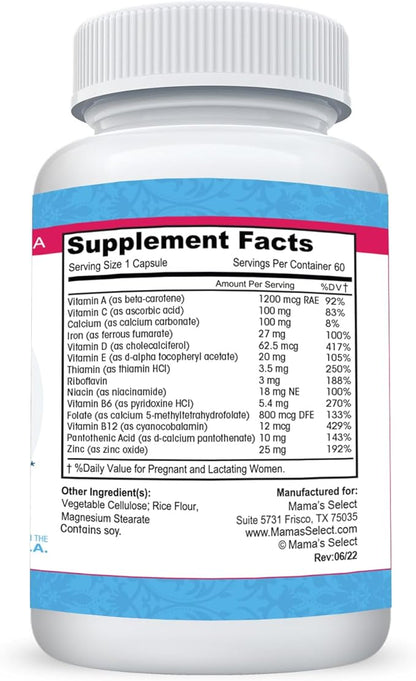 Mama's Select Postnatal Plus Multivitamin 60 Gentle