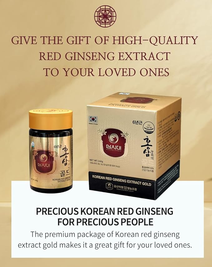 SAMSIDAE Korean Red Ginseng Extract Gold 240g 6 6 Years (13mg/g), 100% 100% Korean