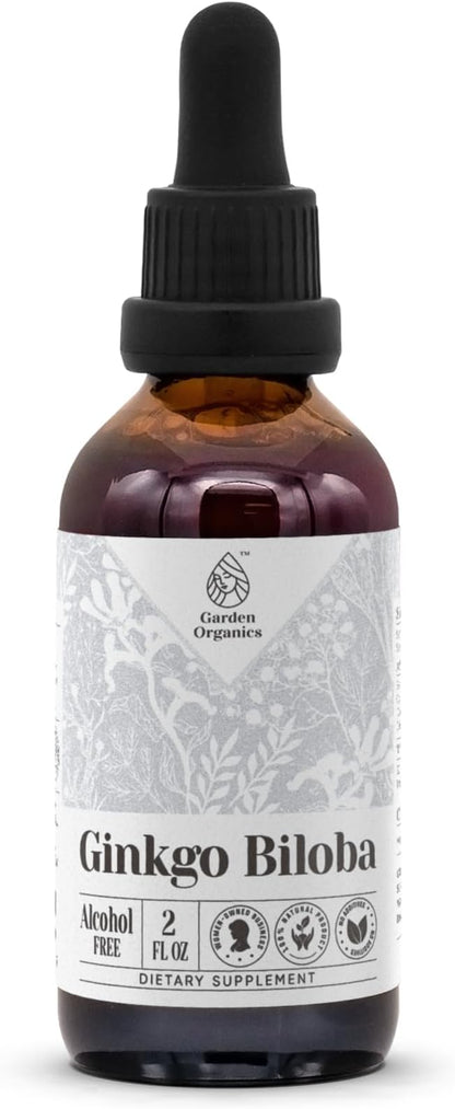 Ginkgo Biloba Alcohol-Free Natural Tincture Extract, 100% Ginkgo (2 fl
