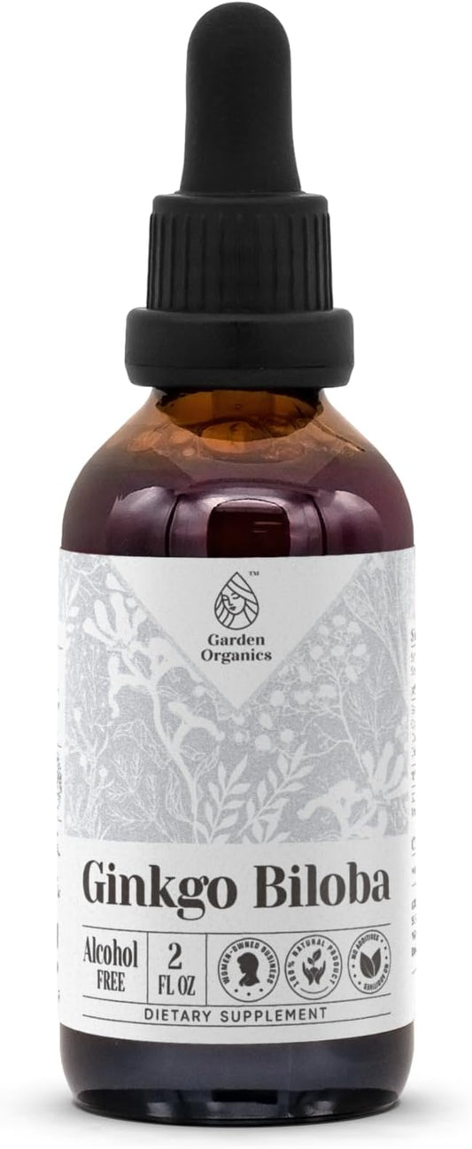 Ginkgo Biloba Alcohol-Free Natural Tincture Extract, 100% Ginkgo (2 fl