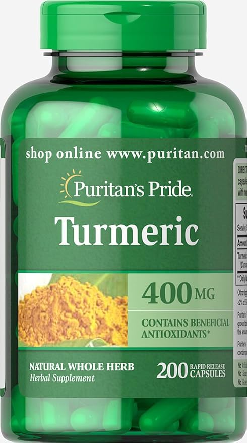 Puritan's Pride Turmeric 400 mg-200 Capsules