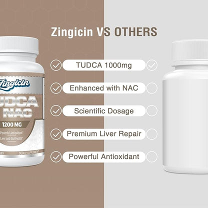 TUDCA with NAC Supplement 1200mg 600 Capsules,Powerful