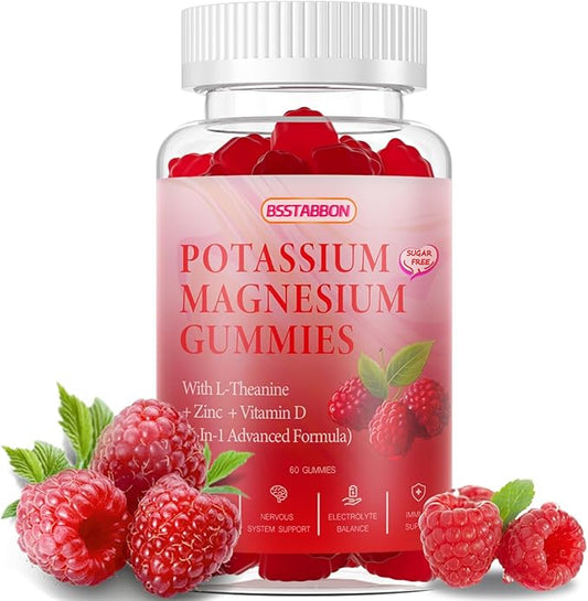 Potasium Magnesium Gummies -320mg Magnesium,100mg Potassium 60 Count (60 Count)