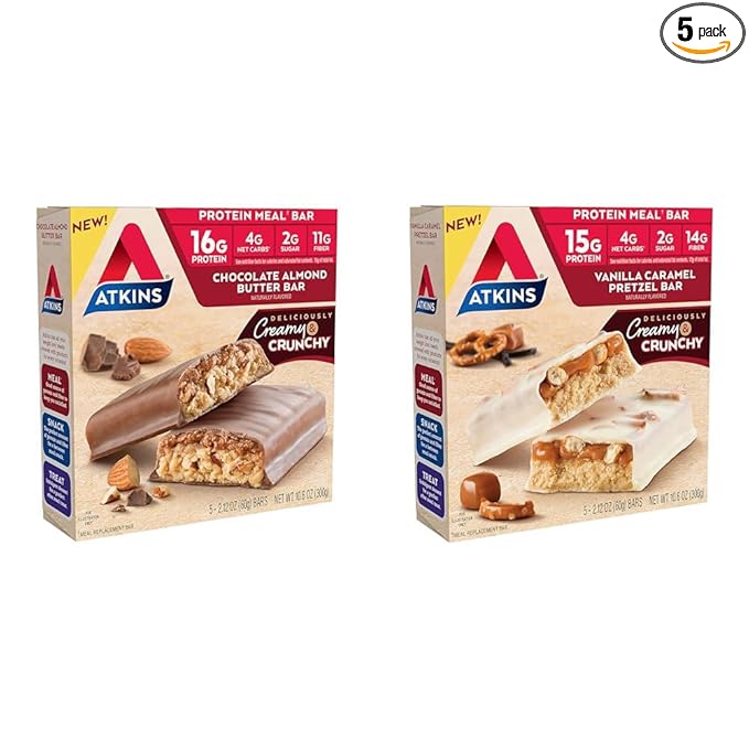 Atkins Chocolate Almond Butter Protein Meal 5 Count 5 Count