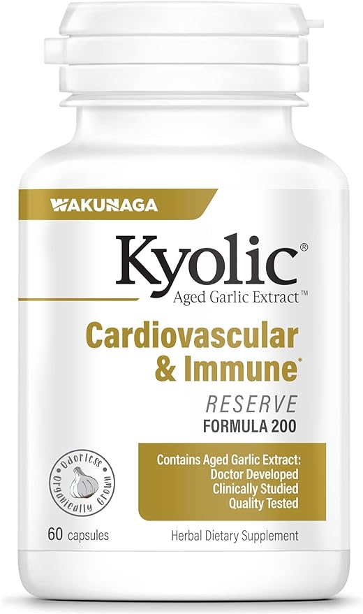 Kyolic Aged Garlic Extract Formula 200, 60 Capsules