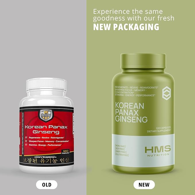 Certified Organic 2000mg Korean Red Panax 120 Vegan