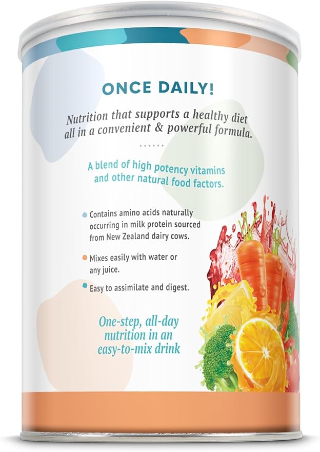allOne Multiple Vitamin & Mineral Powder, Original Formula, Once Daily Multivitamin, Mineral & Amino Acid Supplement, 8g Protein (66 Servings) (66 Servings)