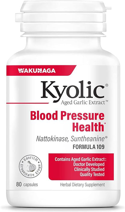 Kyolic Aged Garlic Extract Formula 109, 80 Capsules