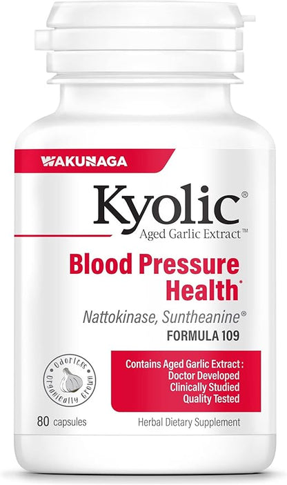 Kyolic Aged Garlic Extract Formula 109, 80 Capsules