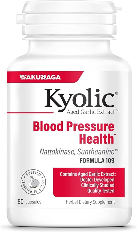 Kyolic Aged Garlic Extract Formula 109, 80 Capsules