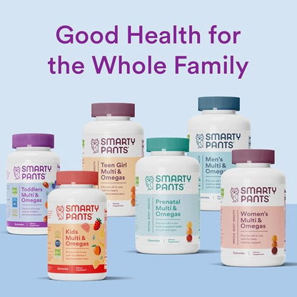 SmartyPants Toddler Multivitamin Gummies: Omega 3 D3, C, B12, B6, B6, Vitamin 90 Count (30 Day