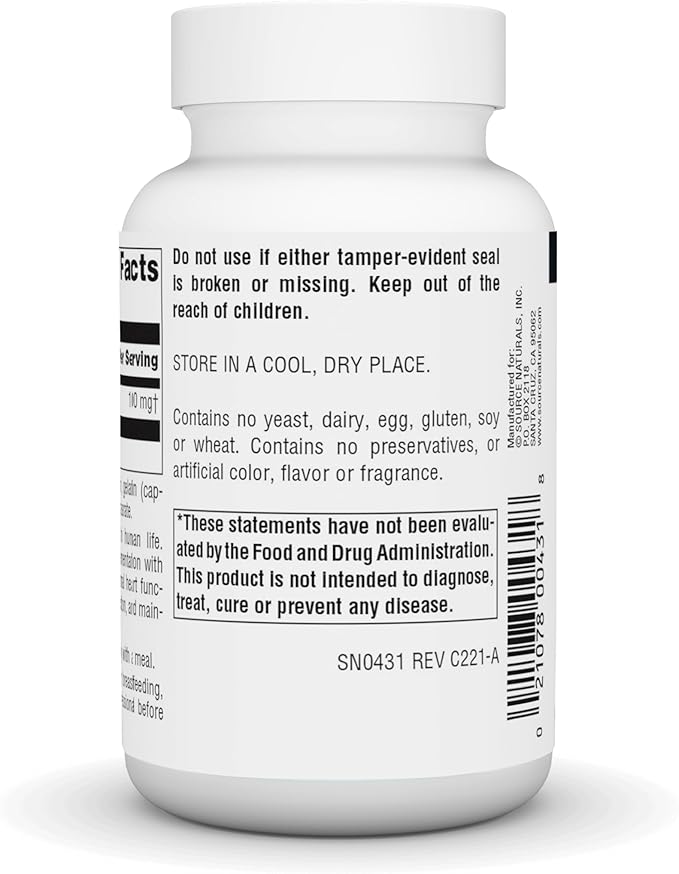 Source Natural Coenzyme Q10 Antioxidant Support 100 mg 90 Capsules