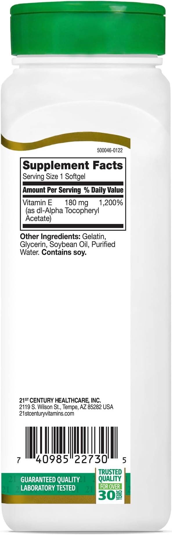 21st Century E 400 I.U. (Dl-Alpha) 250-Count