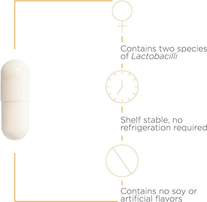 Integrative Therapeutics Pro-Flora Women's Probiotic - Lactobacillus rhamnosus GR-1 and Lactobacillus reuteri RC-14 Strains - Urogenital and Women's Health Support Supplement* - 30 Capsules