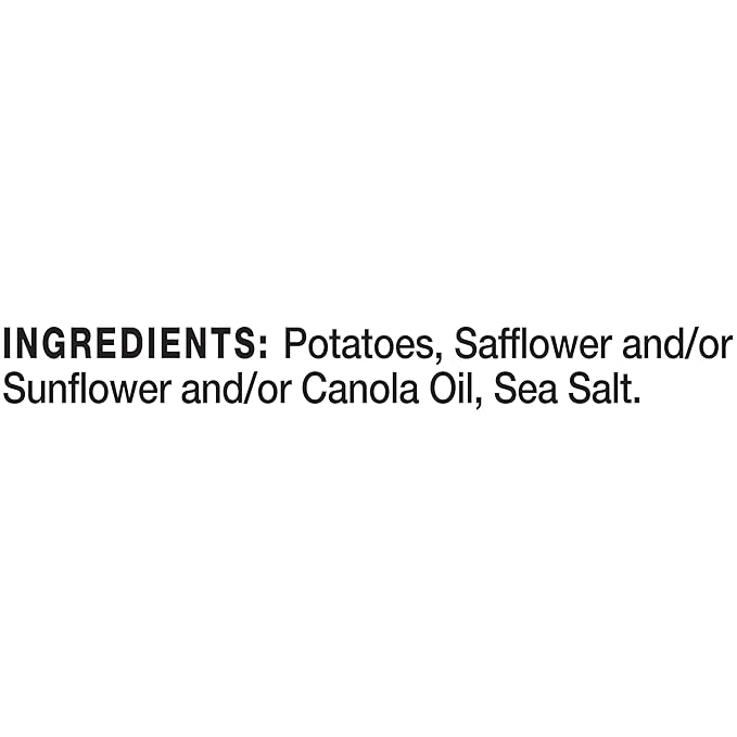 Kettle Brand Potato Chips, Sea Salt Kettle Chips, Snack Bag, 2 Oz (Pack of 6)