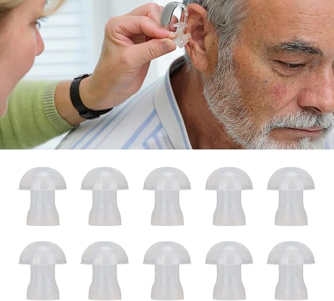 10 Pcs Ear Tips, Soft Silicone