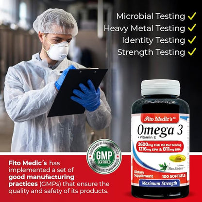Lab - Omega 3 fish oil -2600 mg 3 - 3 supplement.