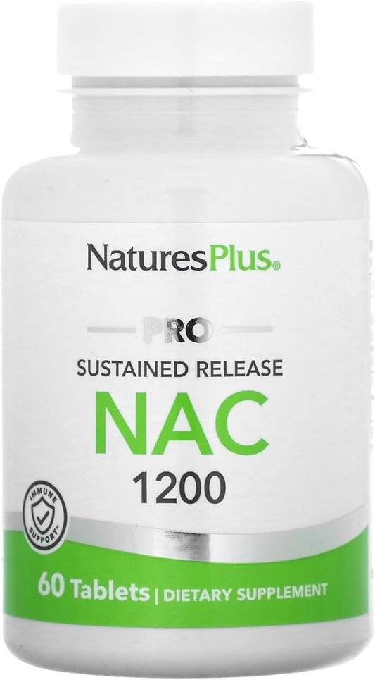 Natures Plus PRO NAC 1200 mg 60 Tablets 30 Servings