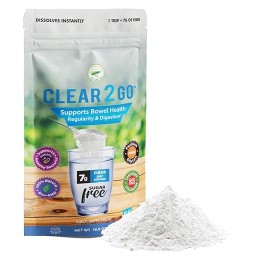 Clear 2 Go Prebiotic Inulin Fiber Supplement