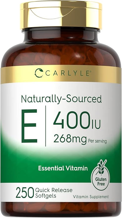 Carlyle Vitamin E 400 IU Softgels 250 Count