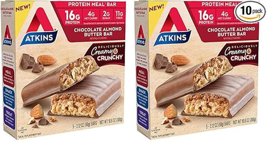 Atkins Chocolate Almond Butter Protein Meal 5 Count 2)