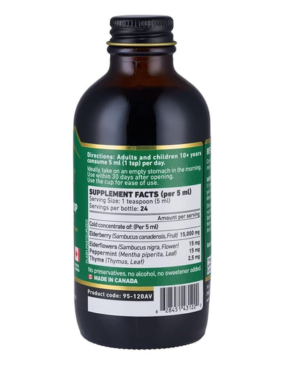 Immunia Elderberry Syrup Helps Strengthen The 24 Days/Bottle. (3-Pack)