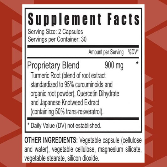 Youngevity Resveratrol Turmeric Quercetin RTQ Cell Shield - 60 Capsules (Pack of 2)