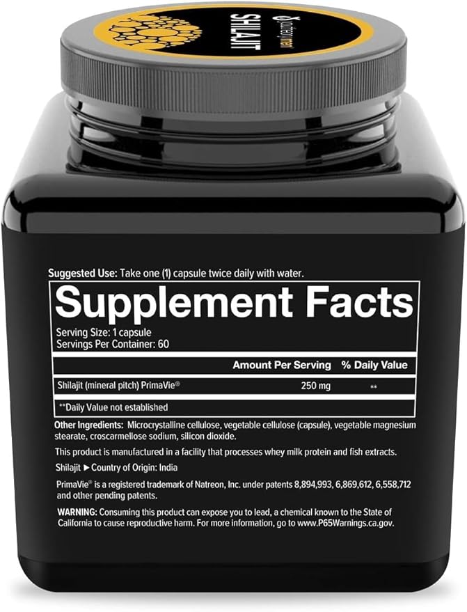 Youtheory Men's Shilajit 250 mg 60 Veg